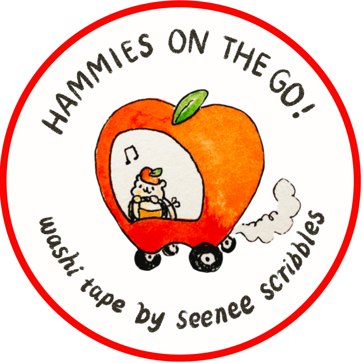 Hammies On the Go! Washi Tape • 1.5cm x 5m