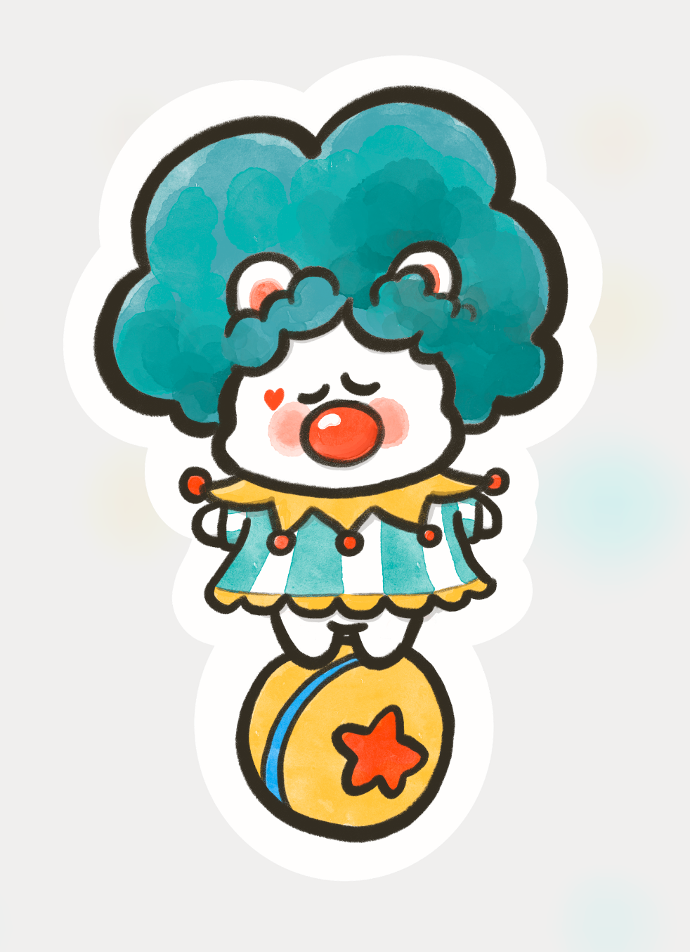 Clown Hammy Magnet