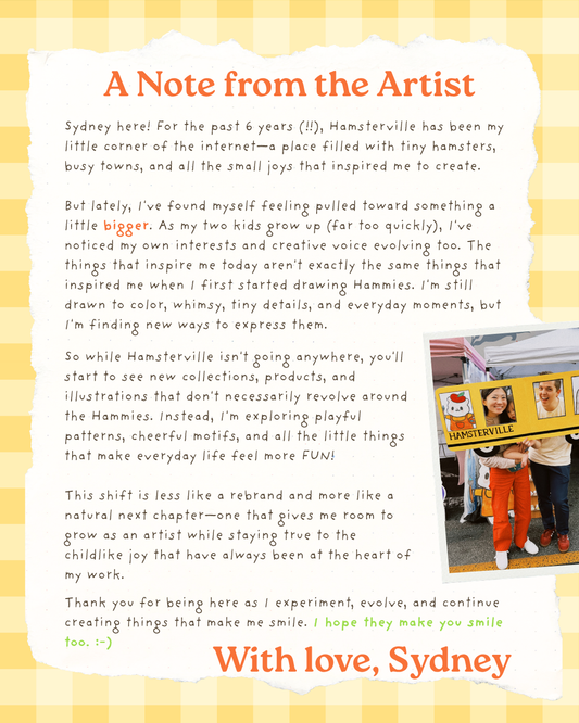 A Note from the Artist