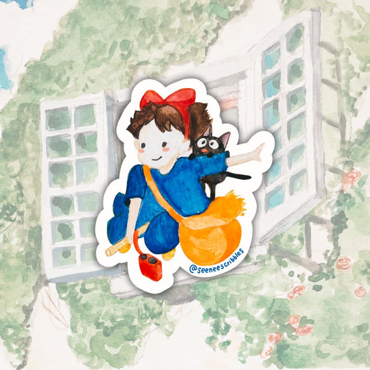 Kiki & Jiji Sticker | Dishwasher Safe