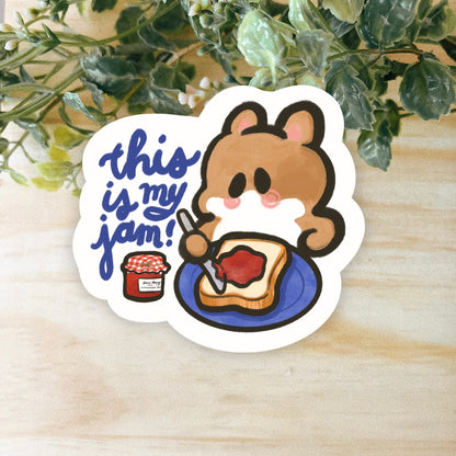 This is My Jam Vinyl Sticker • Dishwasher Safe