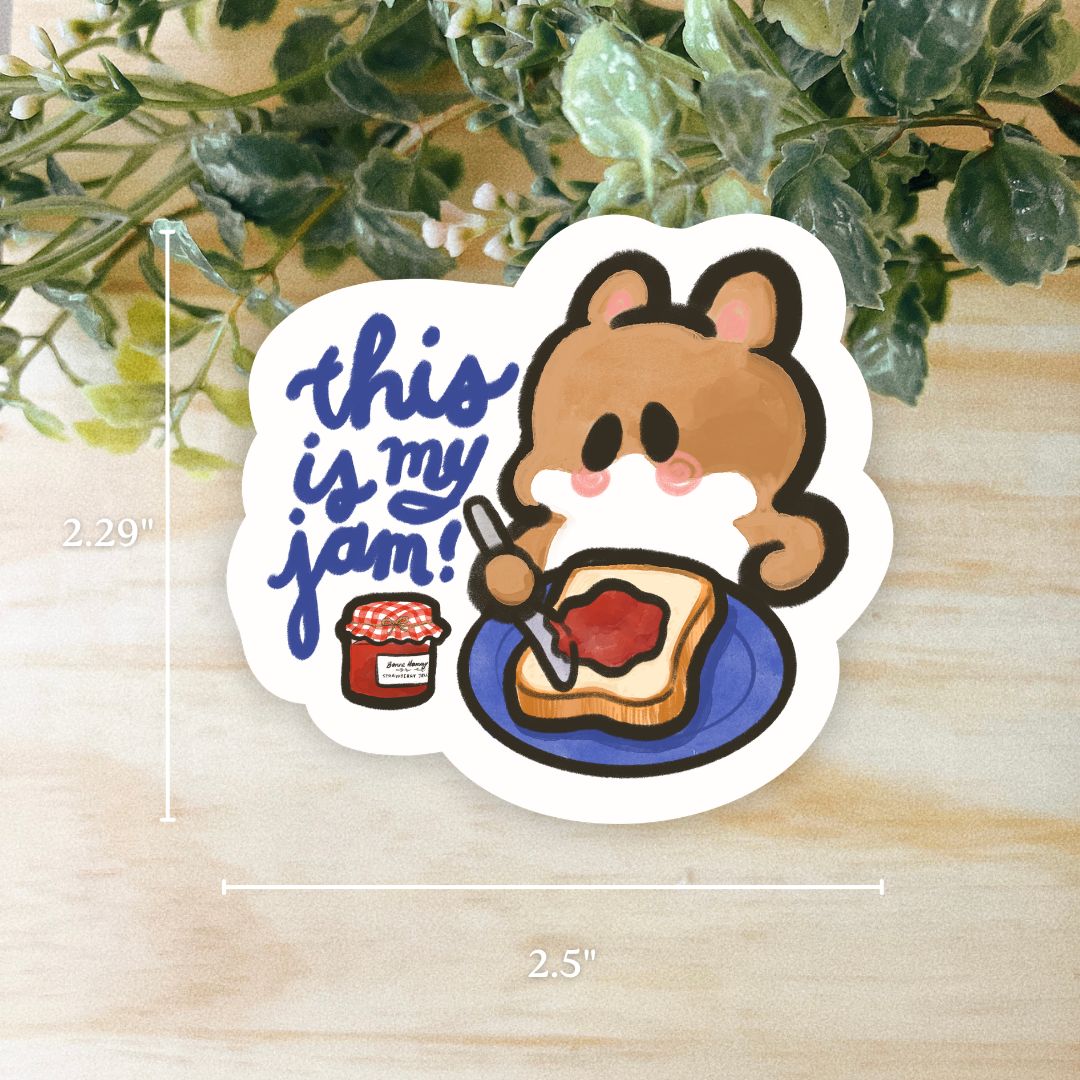This is My Jam Vinyl Sticker • Dishwasher Safe