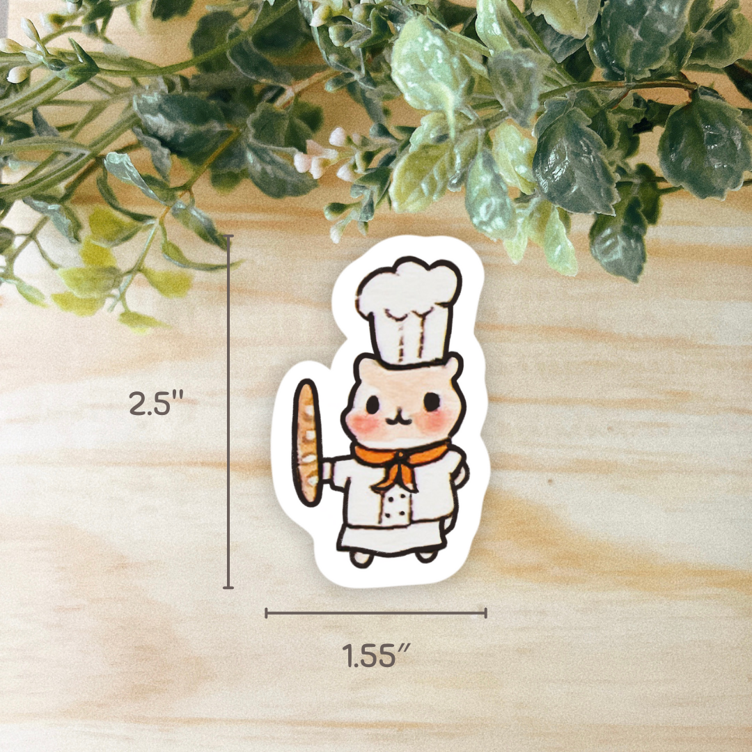 Baker Hammy Sticker | Dishwasher Safe