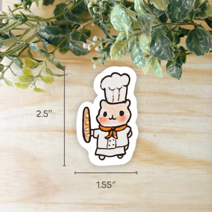 Baker Hammy Sticker | Dishwasher Safe