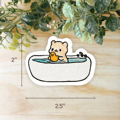 Bath Time Hammy Sticker | Dishwasher Safe
