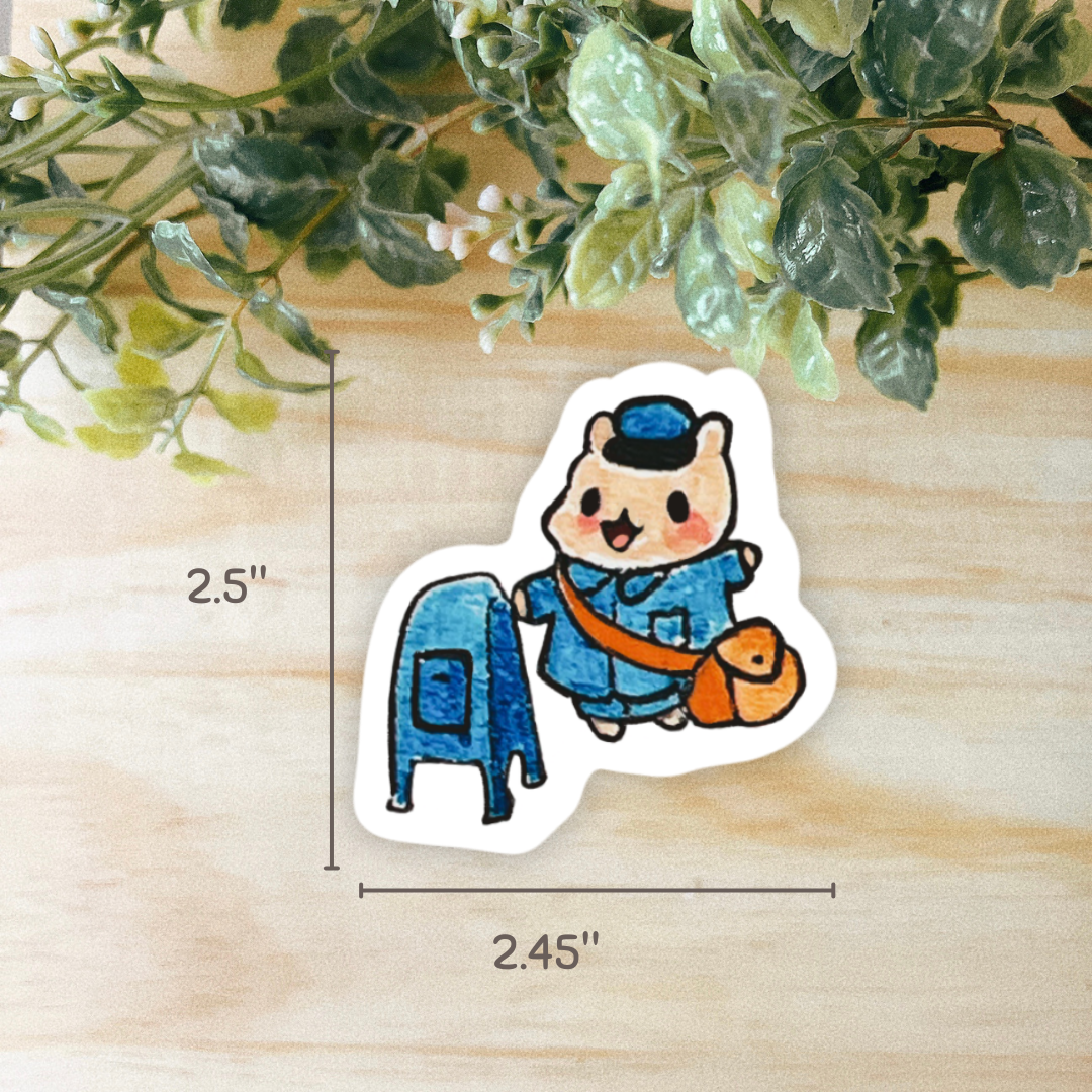 Post Hammy Sticker  | Dishwasher Safe