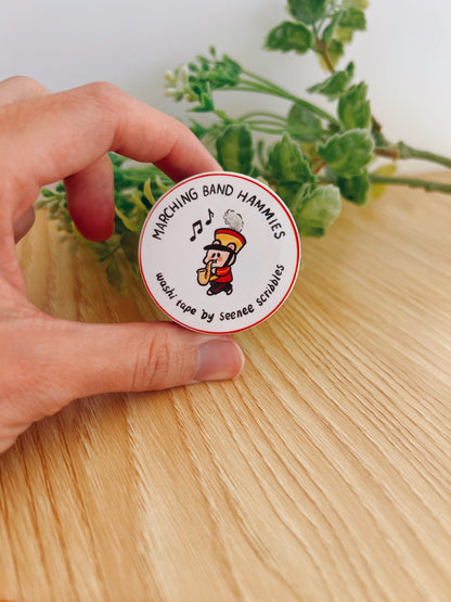 Hamsterville Marching Band Washi Tape • 1.5cm x 5m
