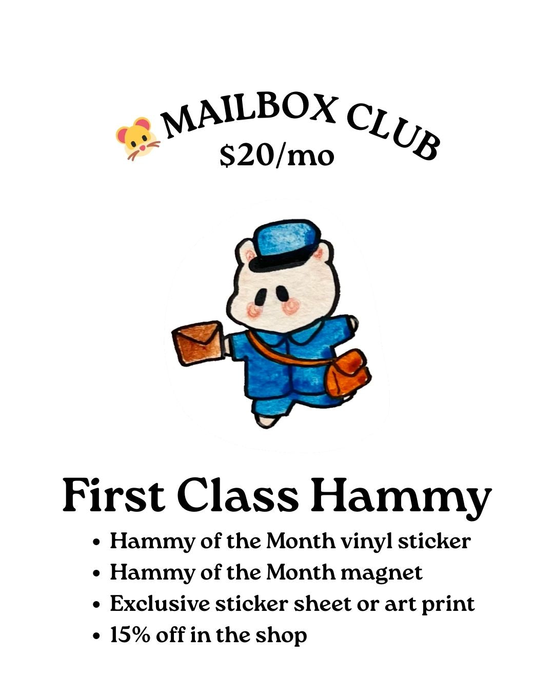 💌 First Class Hammy | Mailbox Club
