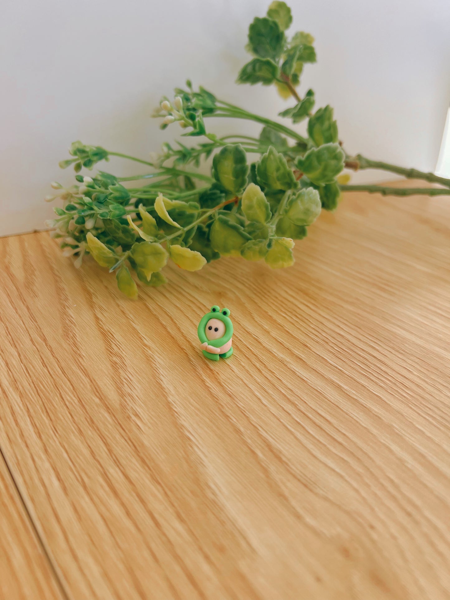 Frog Hammy Clay Buddy | Handmade Desk Figurine