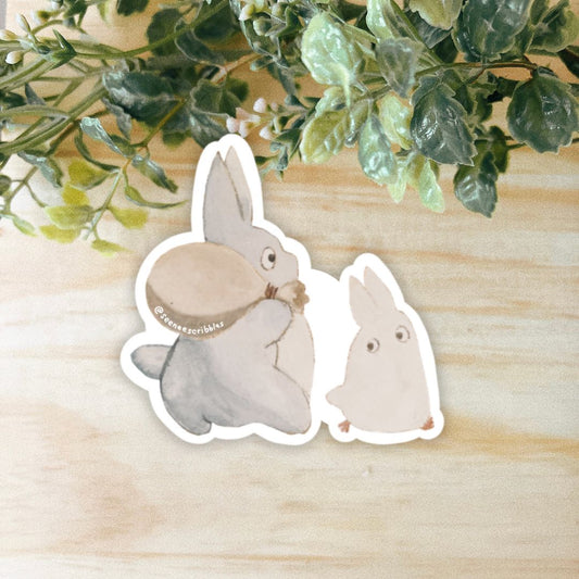 Mini Totoros Sticker | Dishwasher Safe