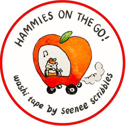 Hammies On the Go! Washi Tape • 1.5cm x 5m