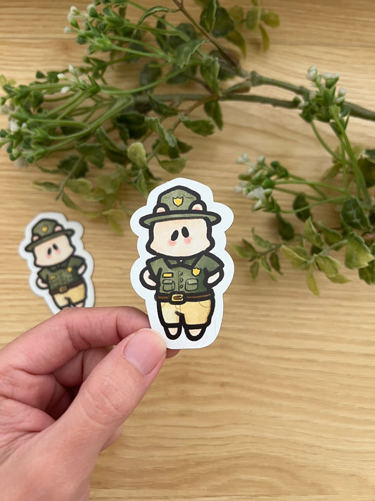 Park Ranger Hammy Magnet