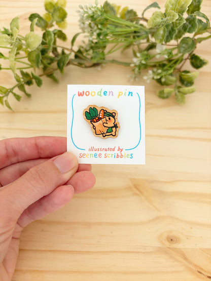 Grocer Hammy Wooden Pin