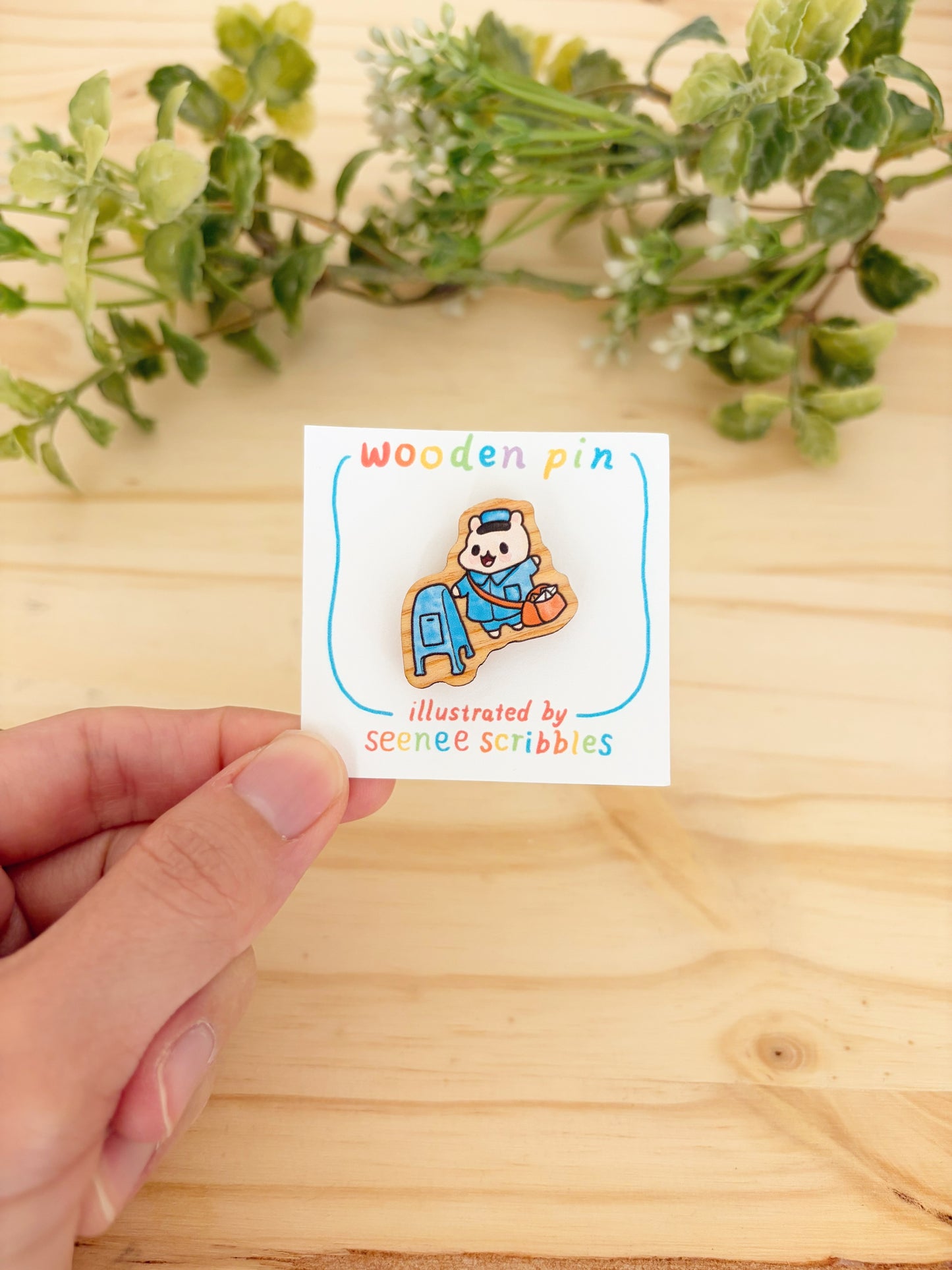 Post Hammy Wooden Pin