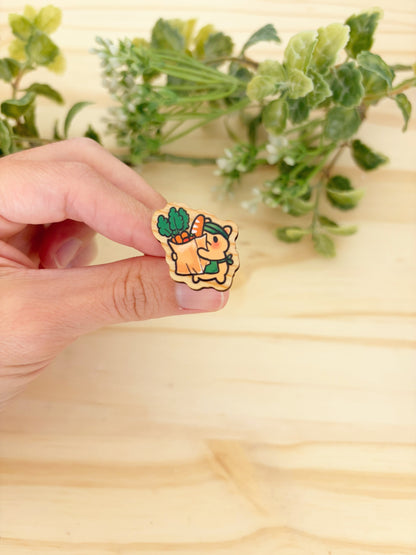Grocer Hammy Wooden Pin