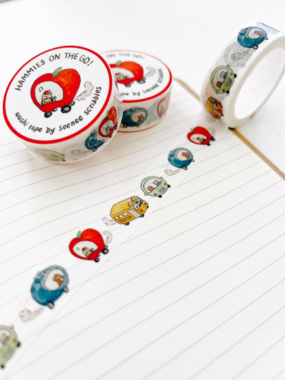 Hammies On the Go! Washi Tape • 1.5cm x 5m