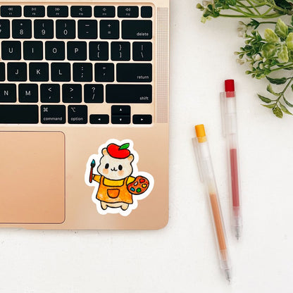 Painter Hammy Sticker | Dishwasher Safe