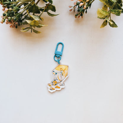 Goldfish Kittens Acrylic Keychain